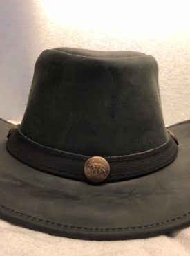 Skinn Cowboy Hats med Elg Logo