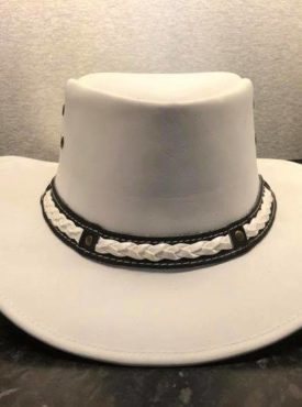 Hvit Skinn Cowboy Hats